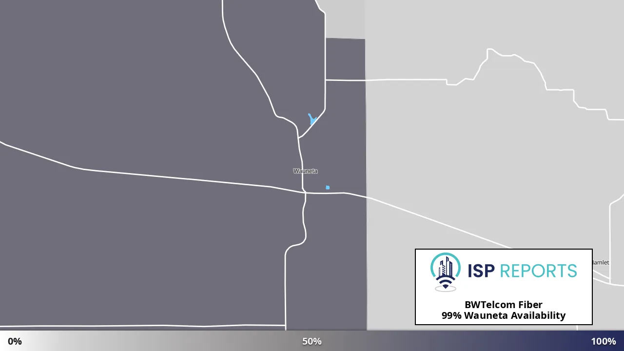 Wauneta, NE map of internet availability