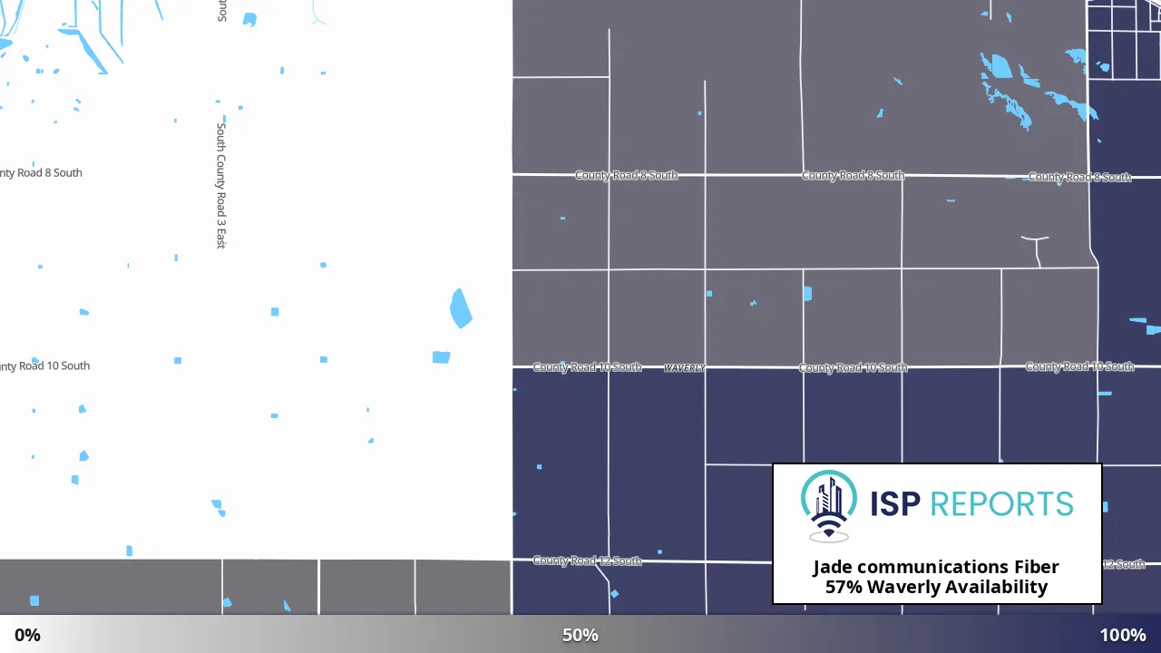 Waverly, CO map of internet availability