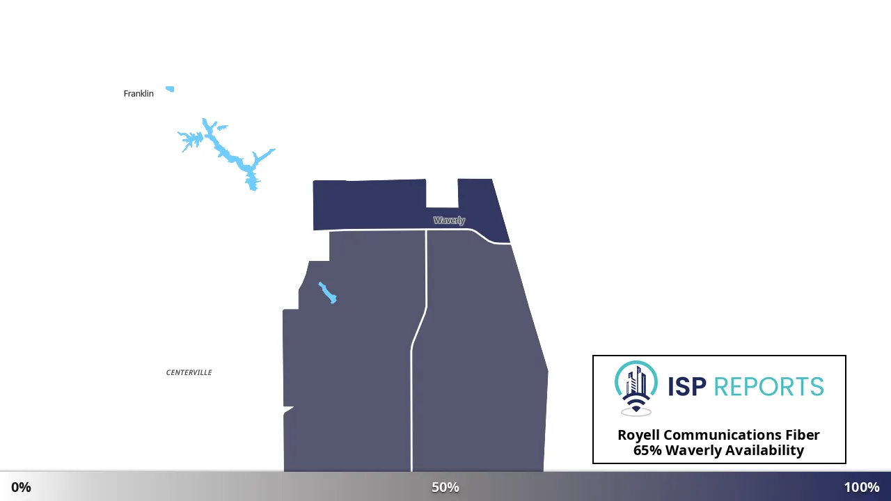 Waverly, IL map of internet availability