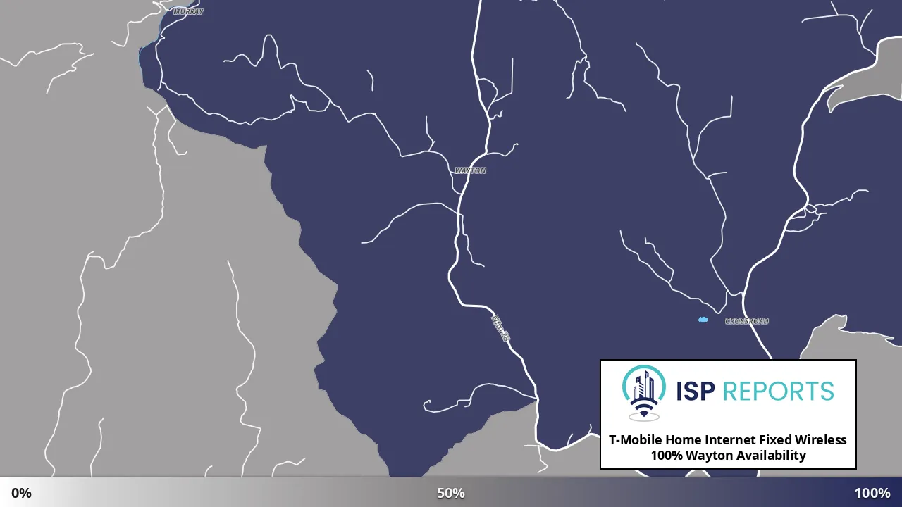 Wayton, AR map of internet availability