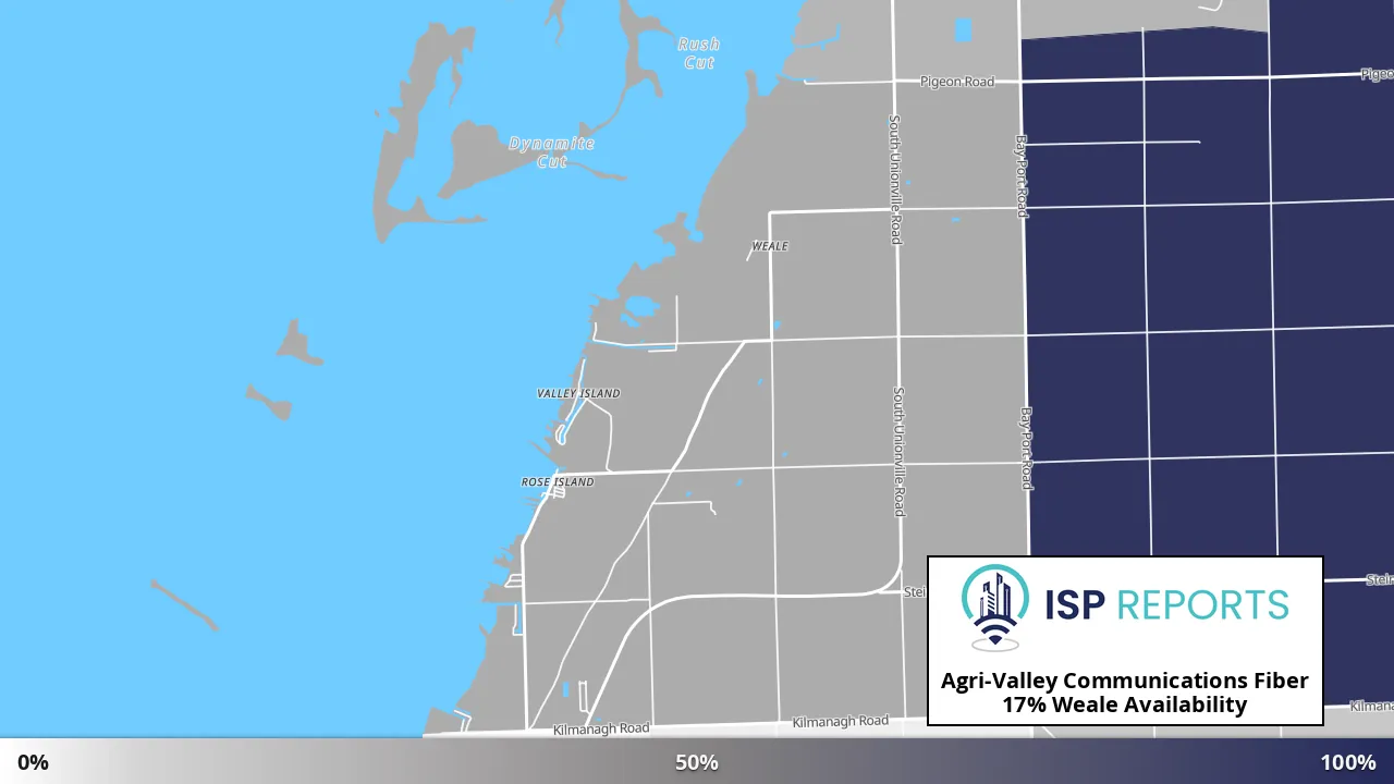 Weale, MI map of internet availability