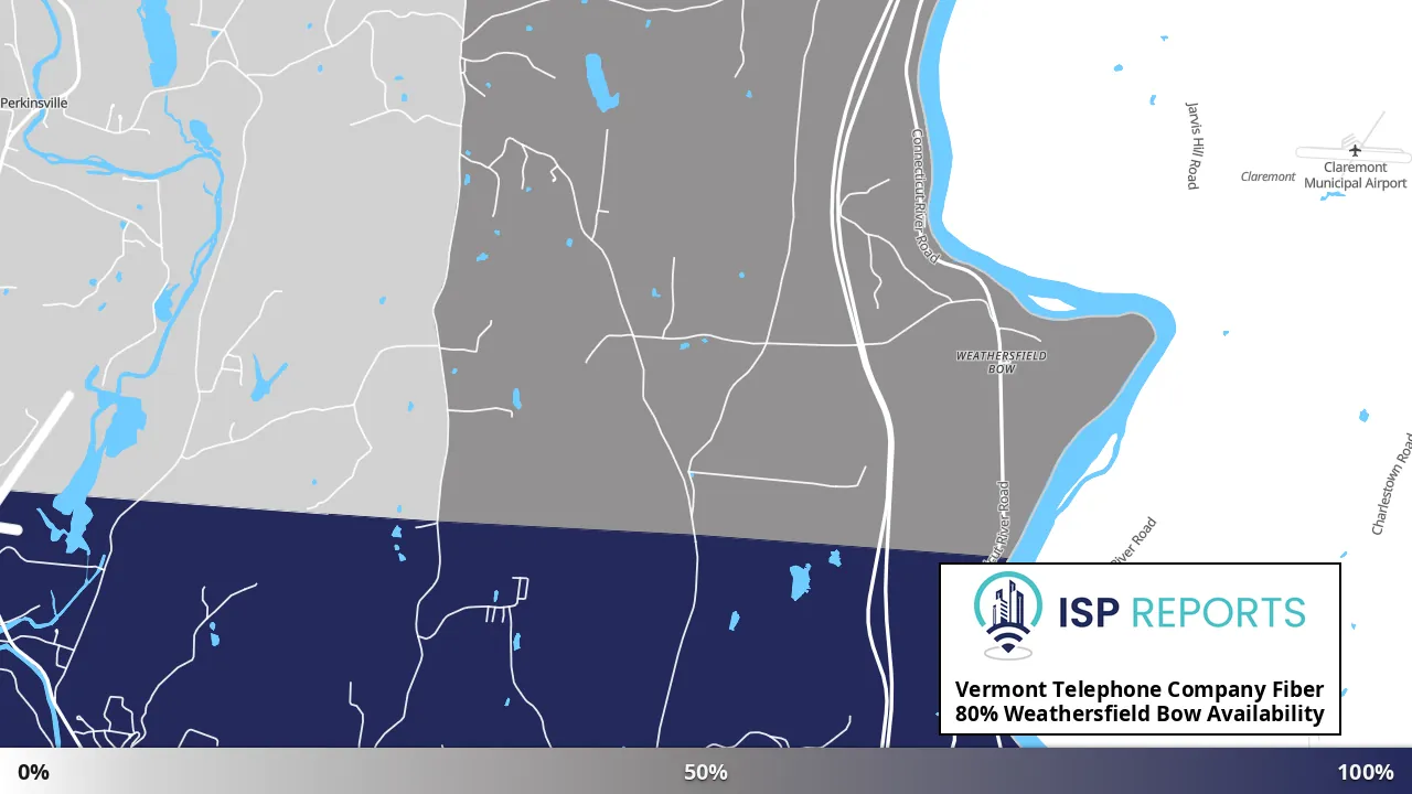 Weathersfield Bow, VT map of internet availability