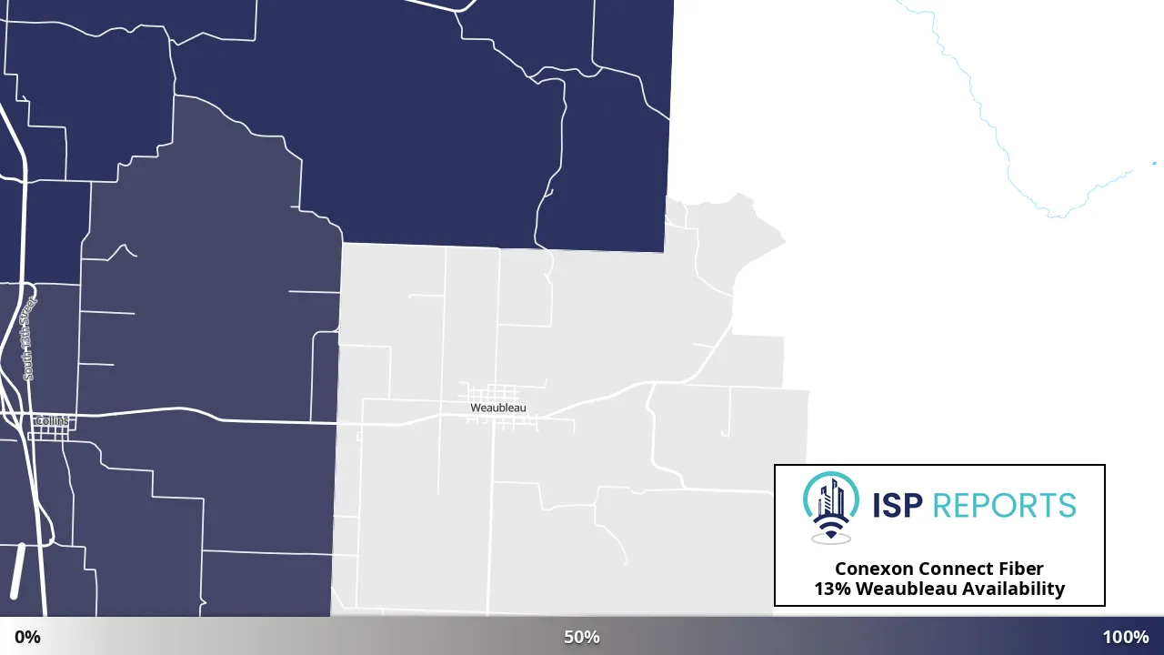 Weaubleau, MO map of internet availability