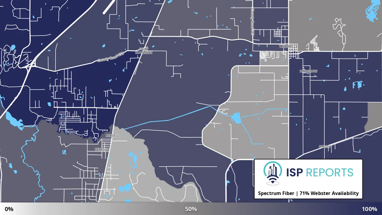 Webster, FL map of internet availability