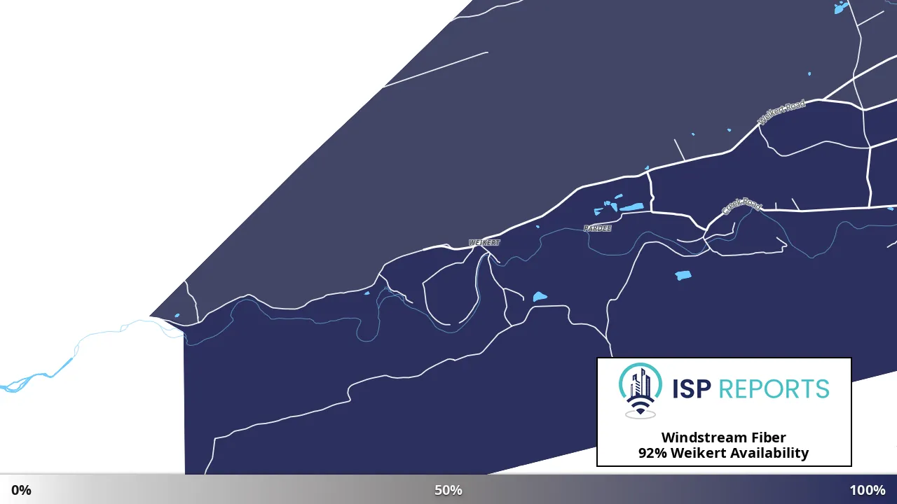 Weikert, PA map of internet availability
