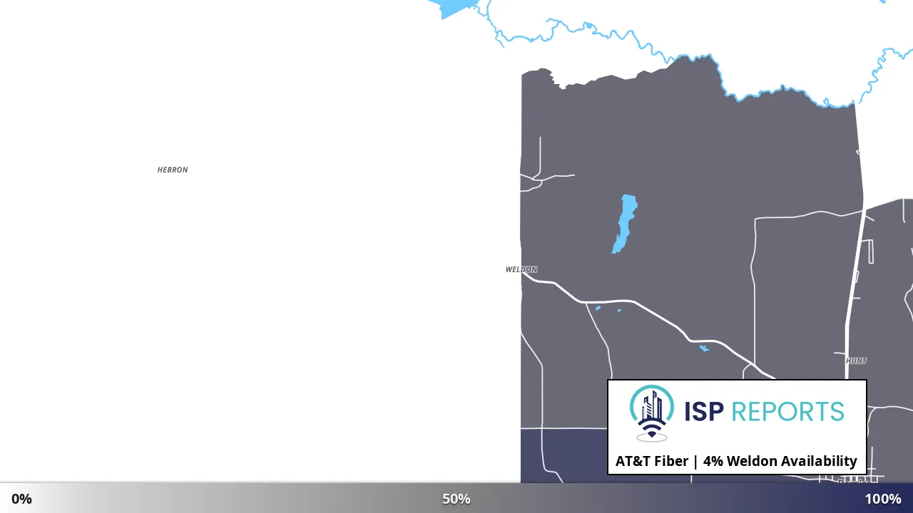 Weldon, LA map of internet availability
