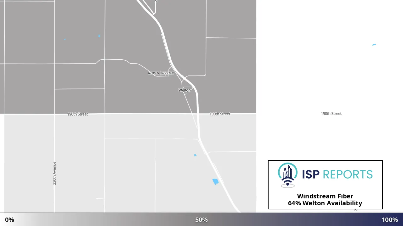 Welton, IA map of internet availability