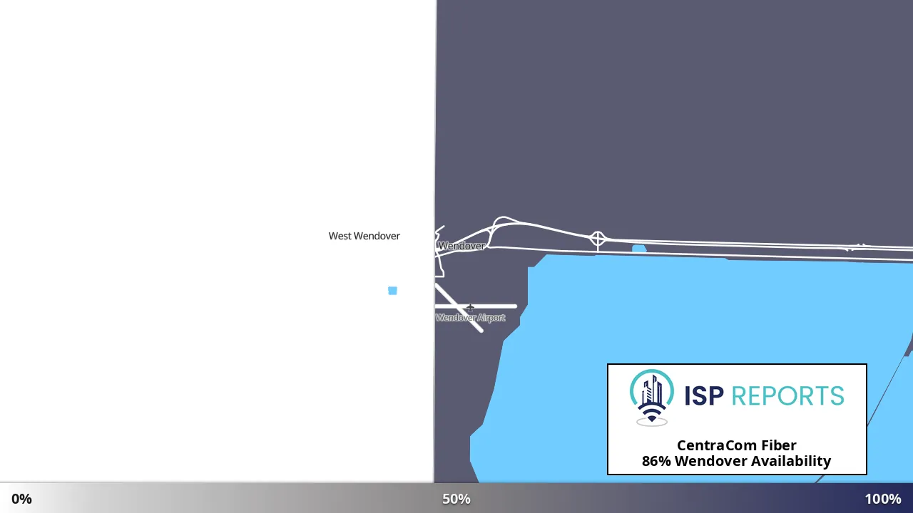 Wendover, UT map of internet availability