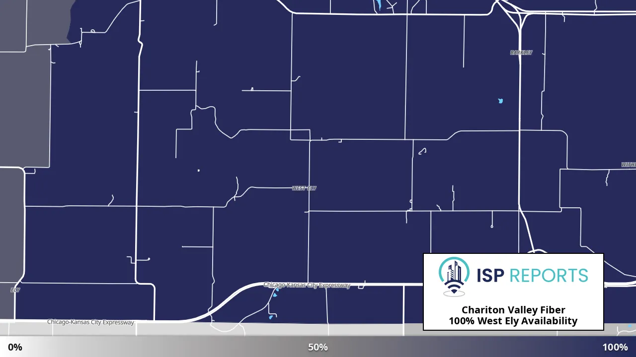 West Ely, MO map of internet availability