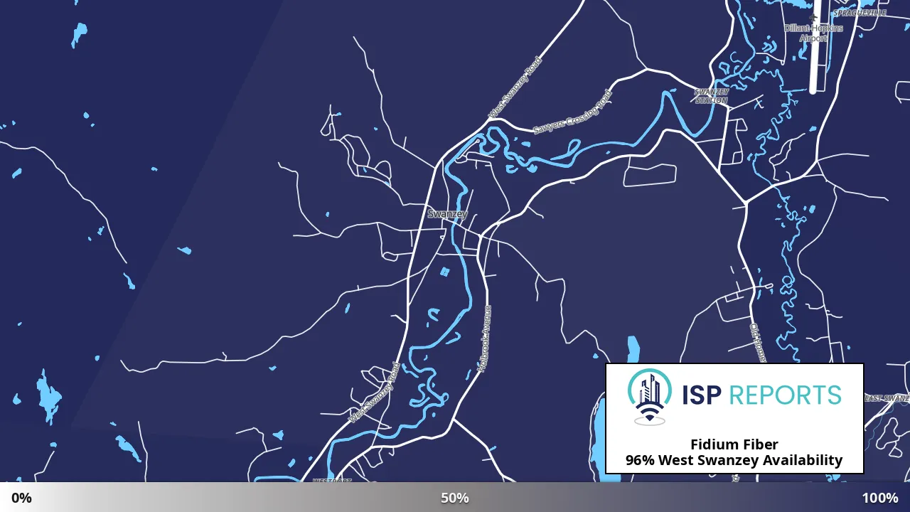 West Swanzey, NH map of internet availability