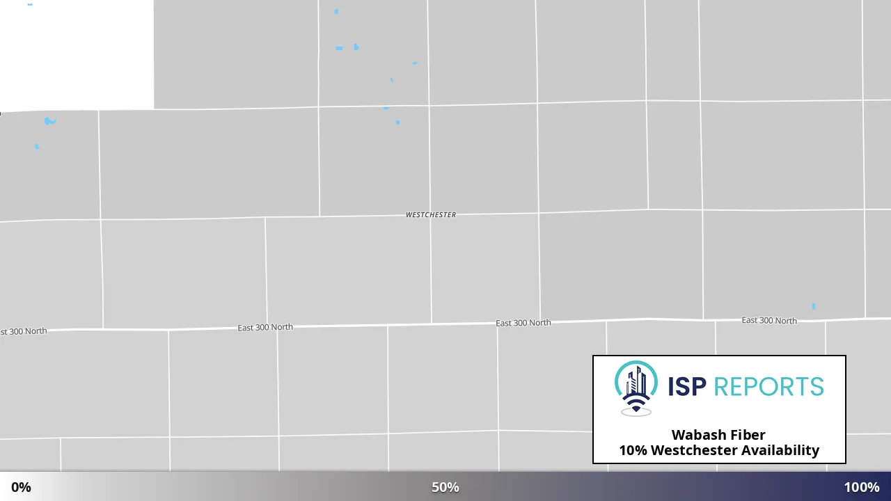 Westchester, IN map of internet availability