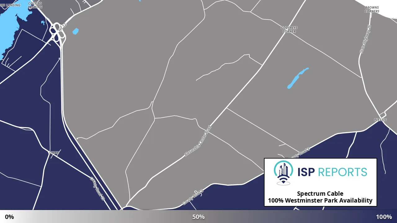 Westminster Park, NY map of internet availability