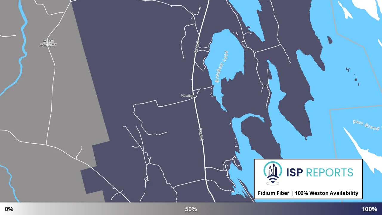 Weston, ME map of internet availability