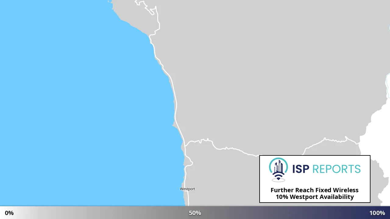Westport, CA map of internet availability