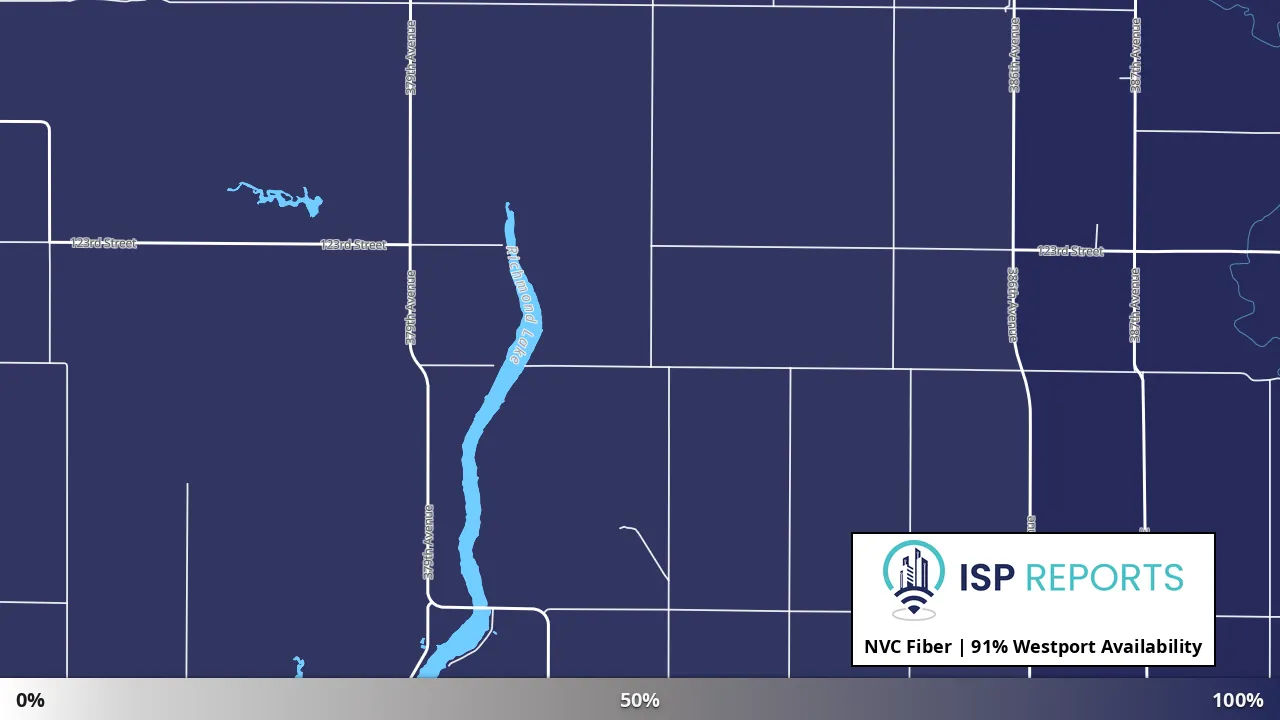 Westport, SD map of internet availability