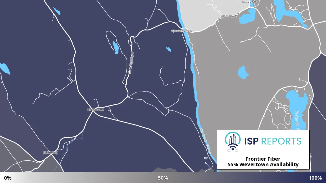Wevertown, NY map of internet availability