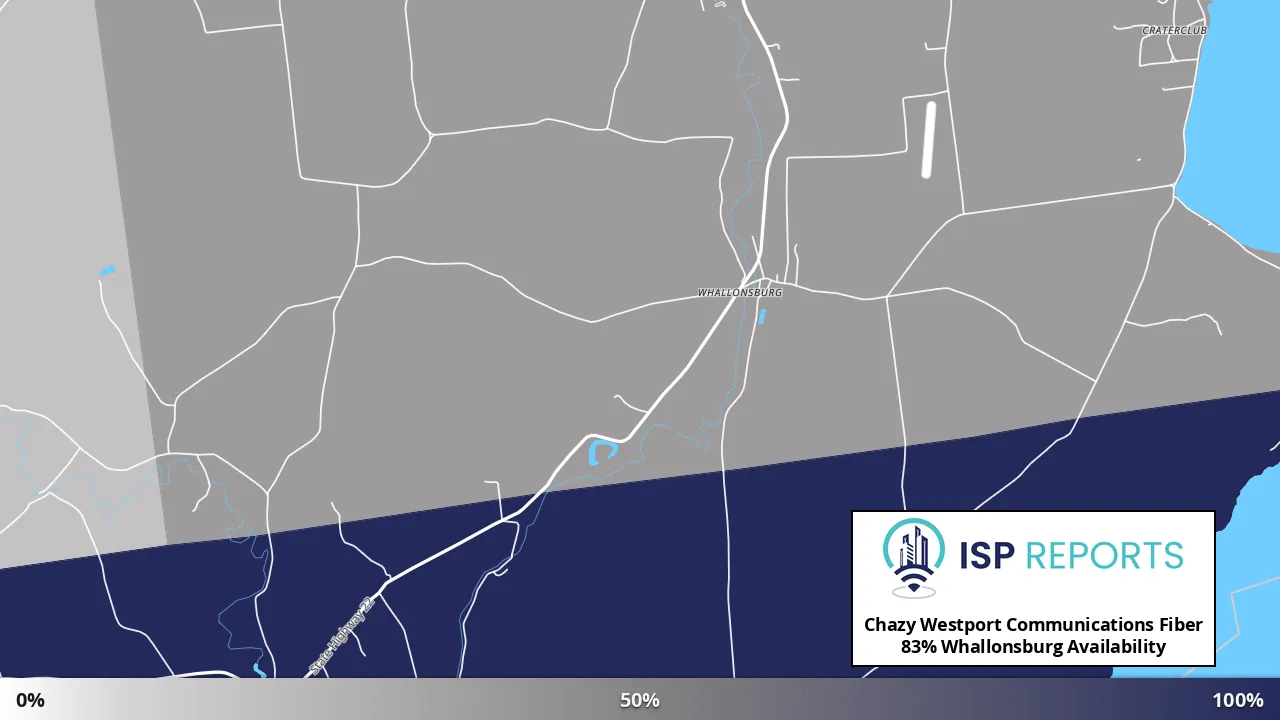 Whallonsburg, NY map of internet availability