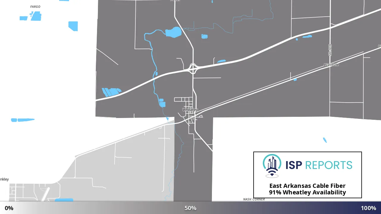 Wheatley, AR map of internet availability