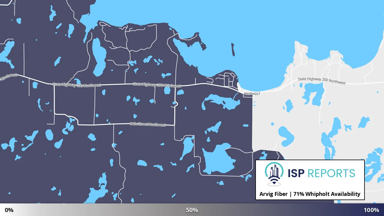 Whipholt, MN map of internet availability