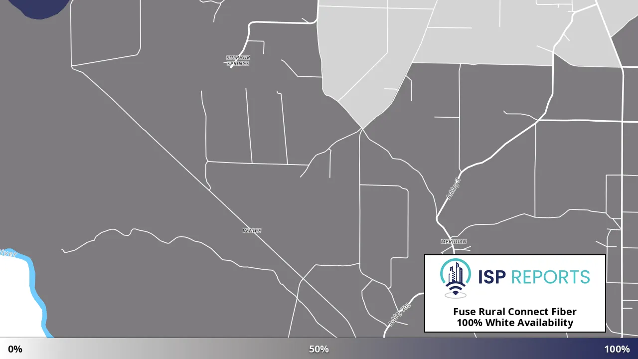 White, AR map of internet availability
