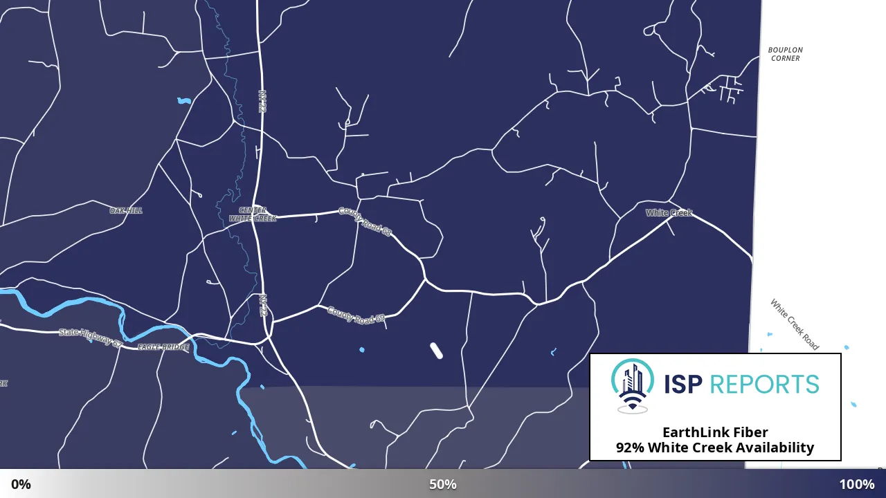 White Creek, NY map of internet availability