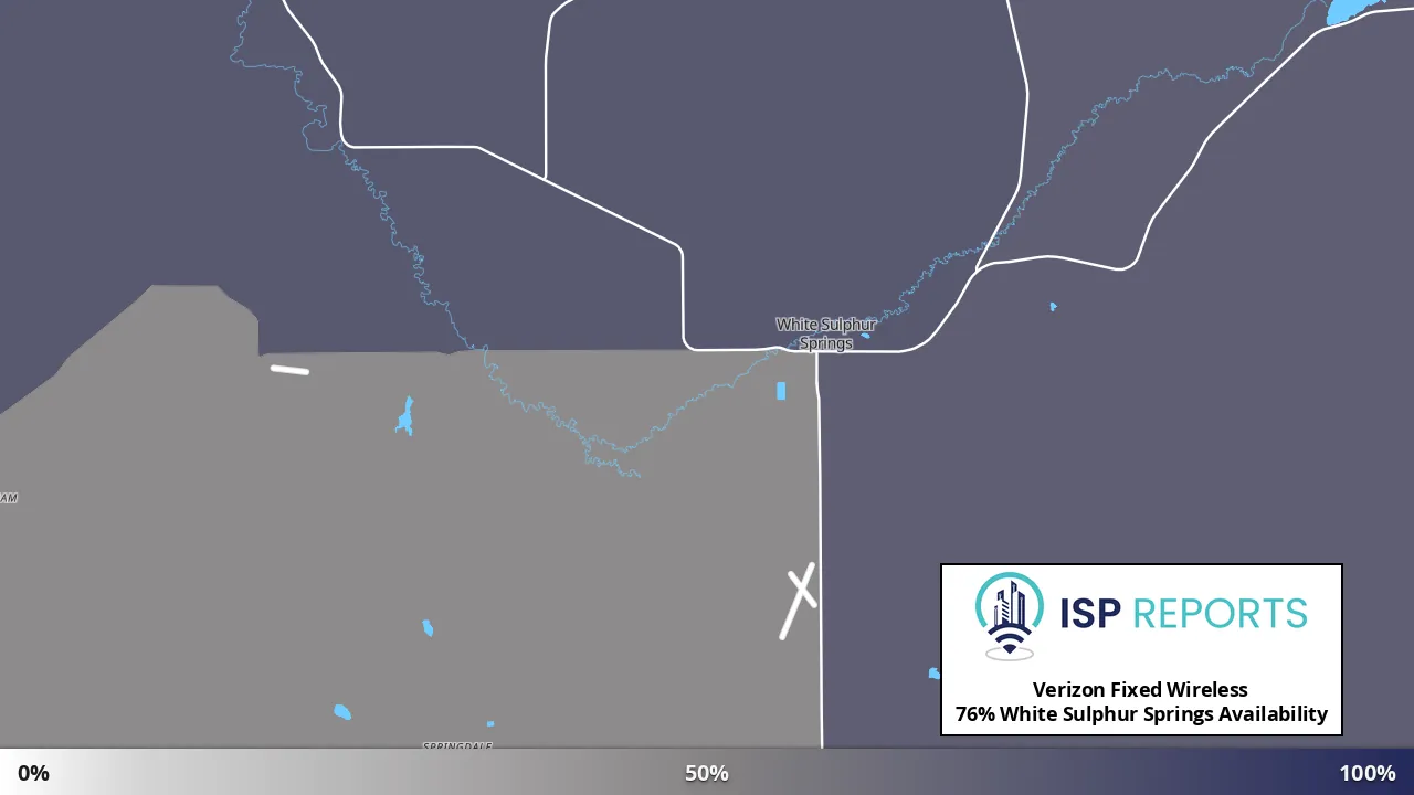 White Sulphur Springs, MT map of internet availability