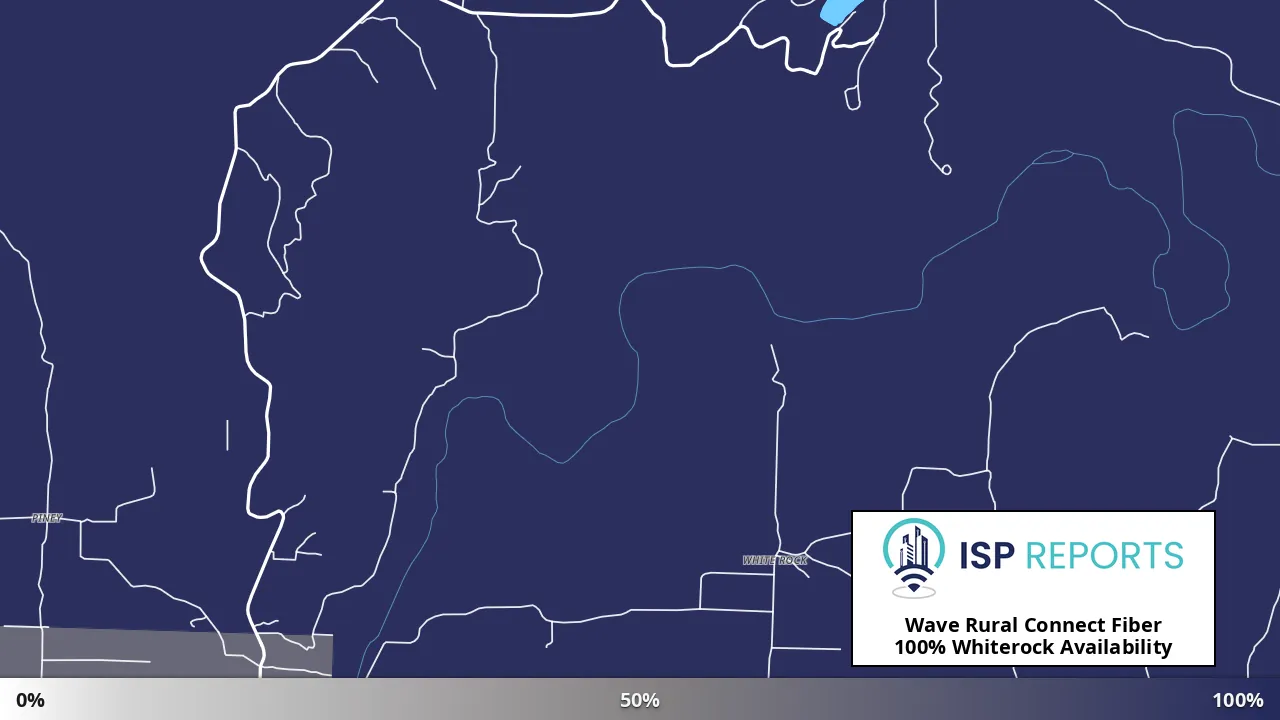 Whiterock, AR map of internet availability