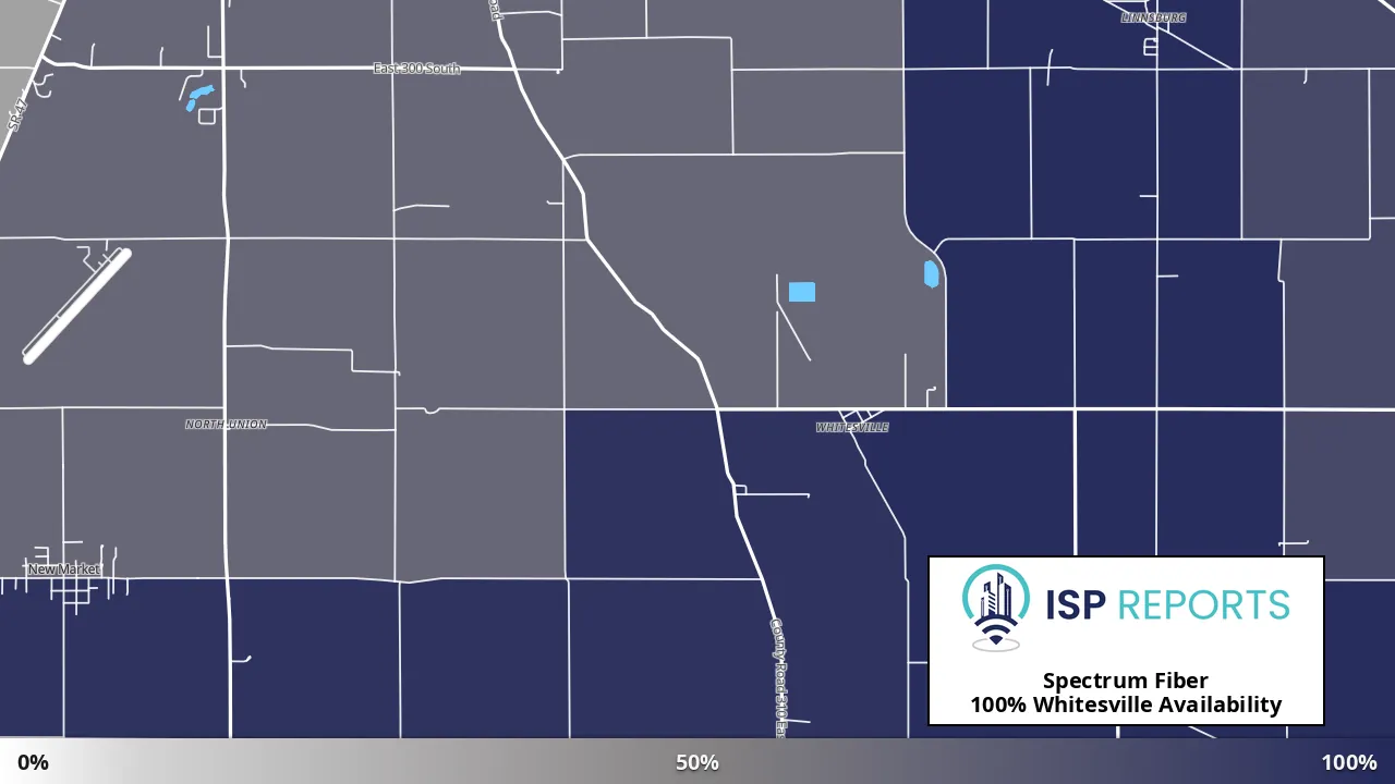Whitesville, IN map of internet availability
