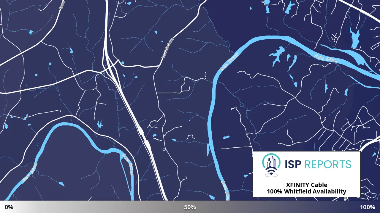 Whitfield, VA map of internet availability