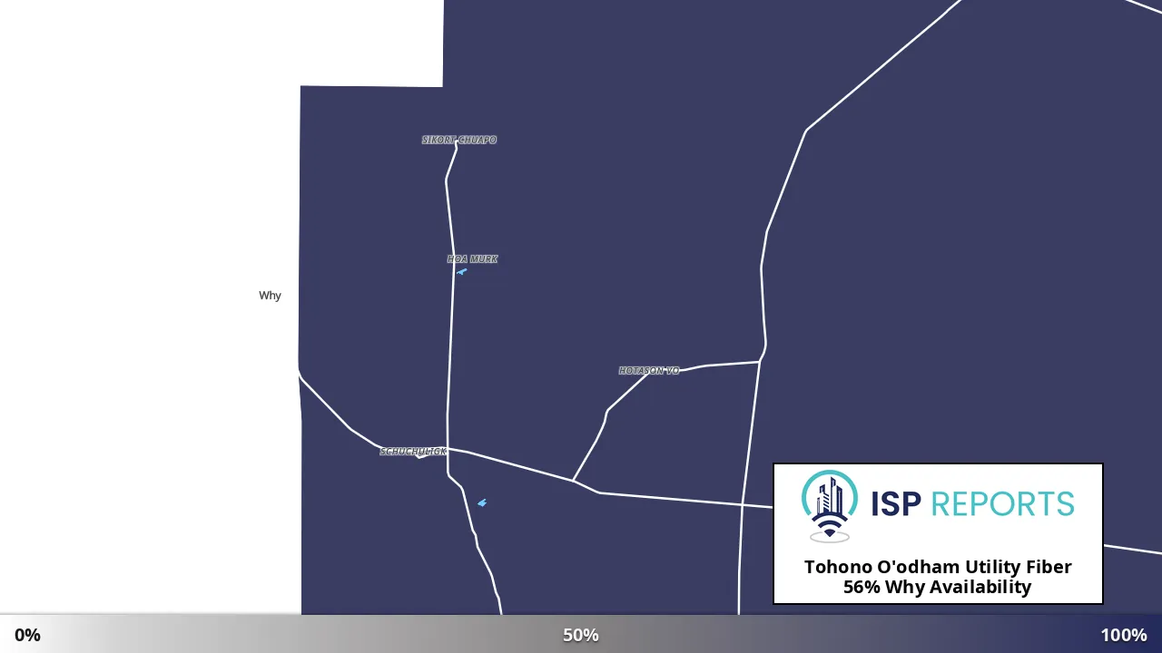Why, AZ map of internet availability