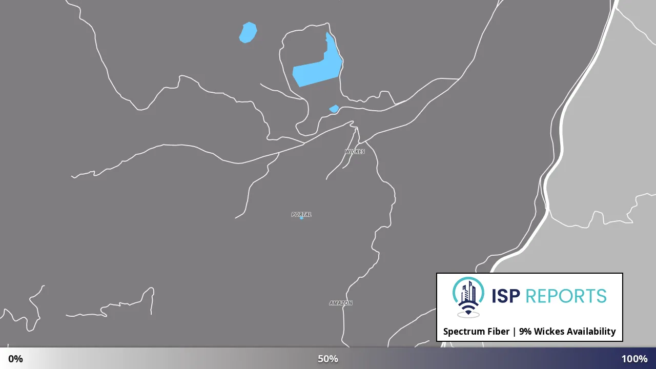 Wickes, MT map of internet availability