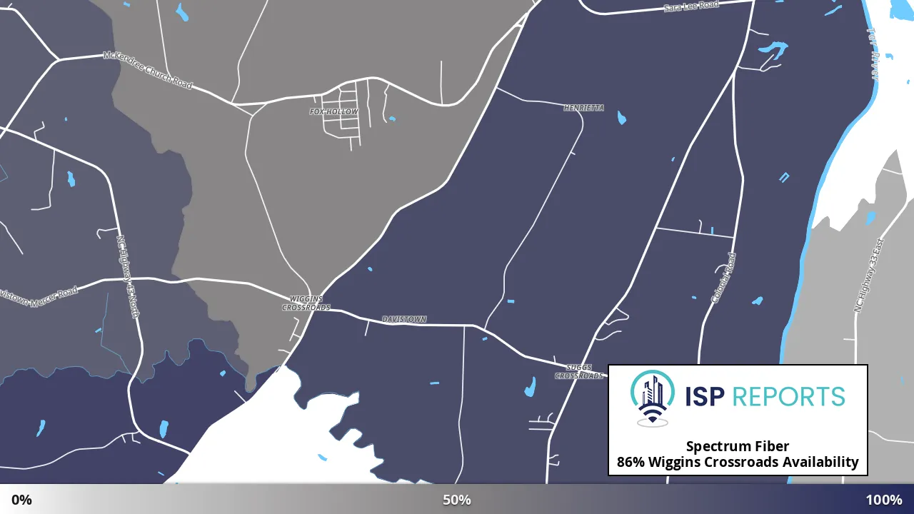 Wiggins Crossroads, NC map of internet availability