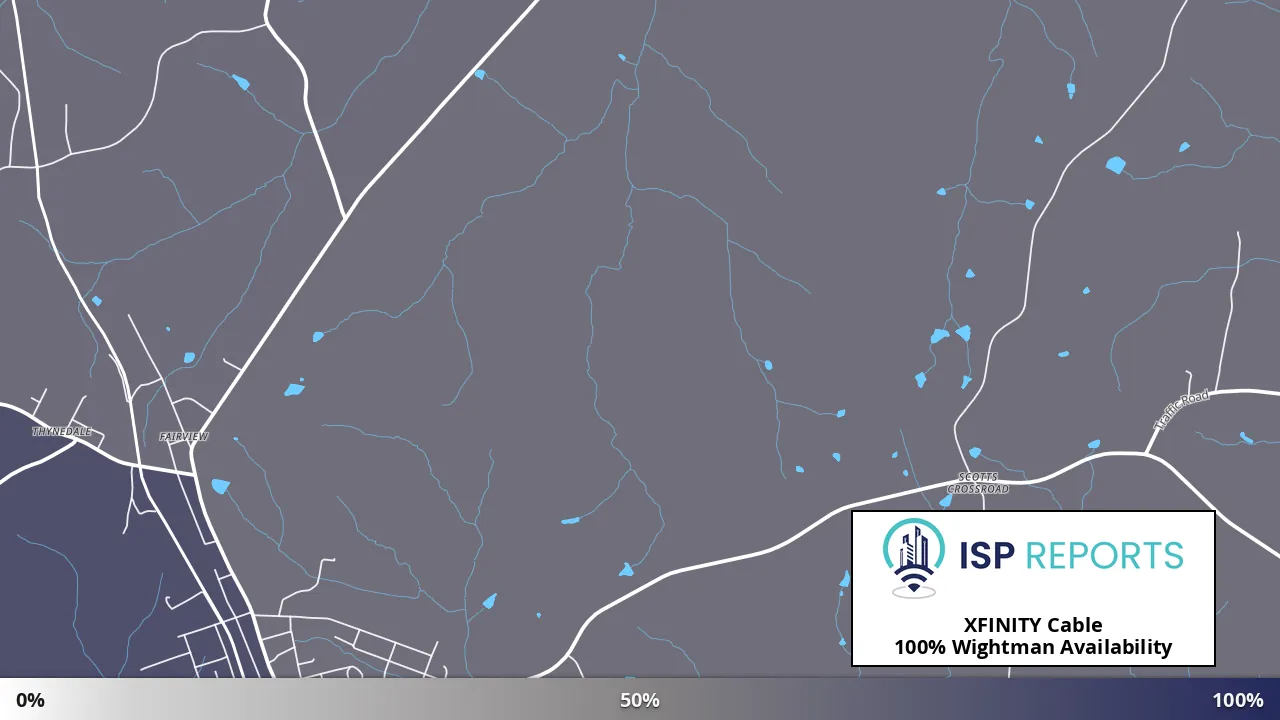 Wightman, VA map of internet availability