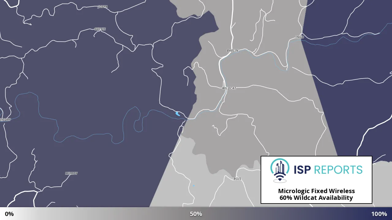 Wildcat, WV map of internet availability