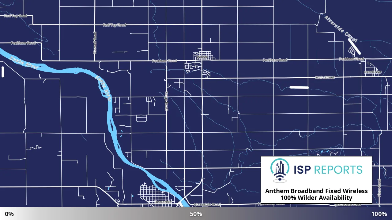 Wilder, ID map of internet availability
