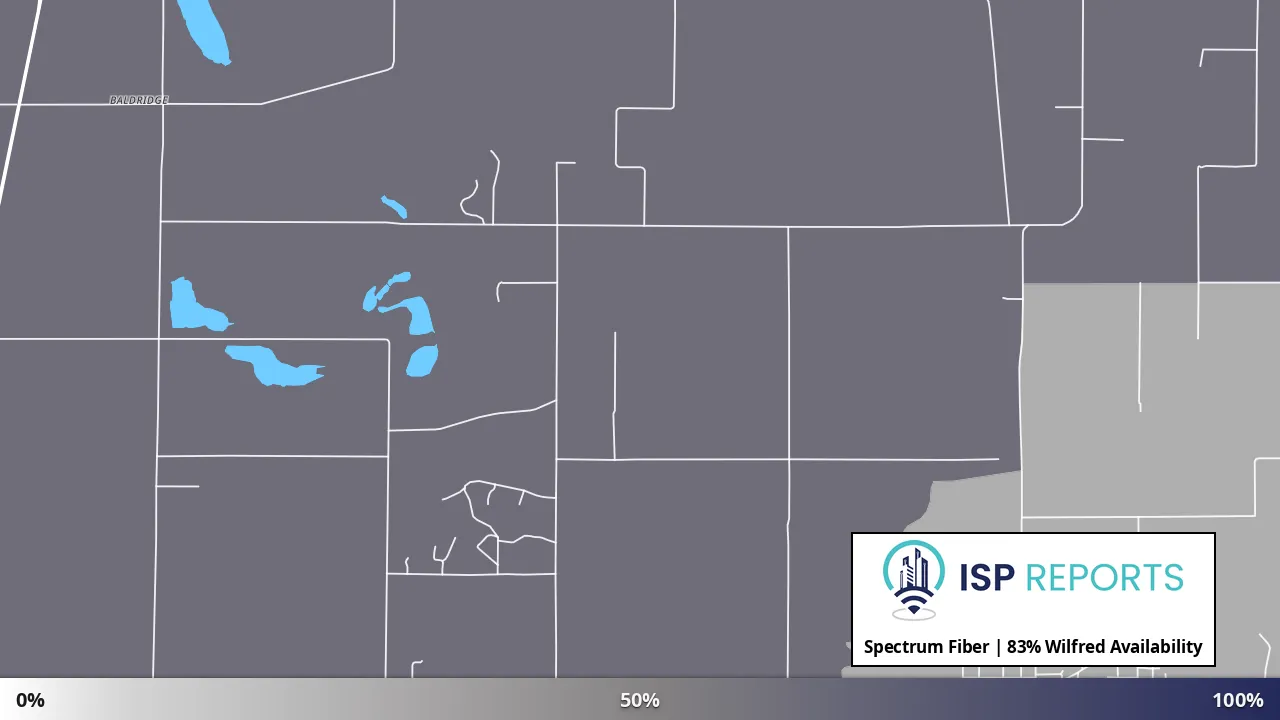 Wilfred, IN map of internet availability