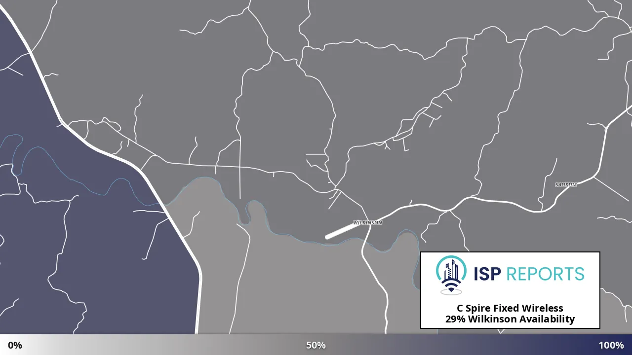 Wilkinson, MS map of internet availability