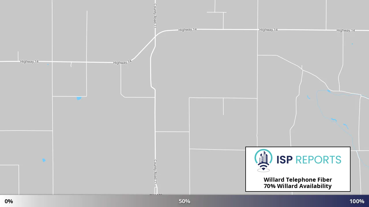 Willard, CO map of internet availability