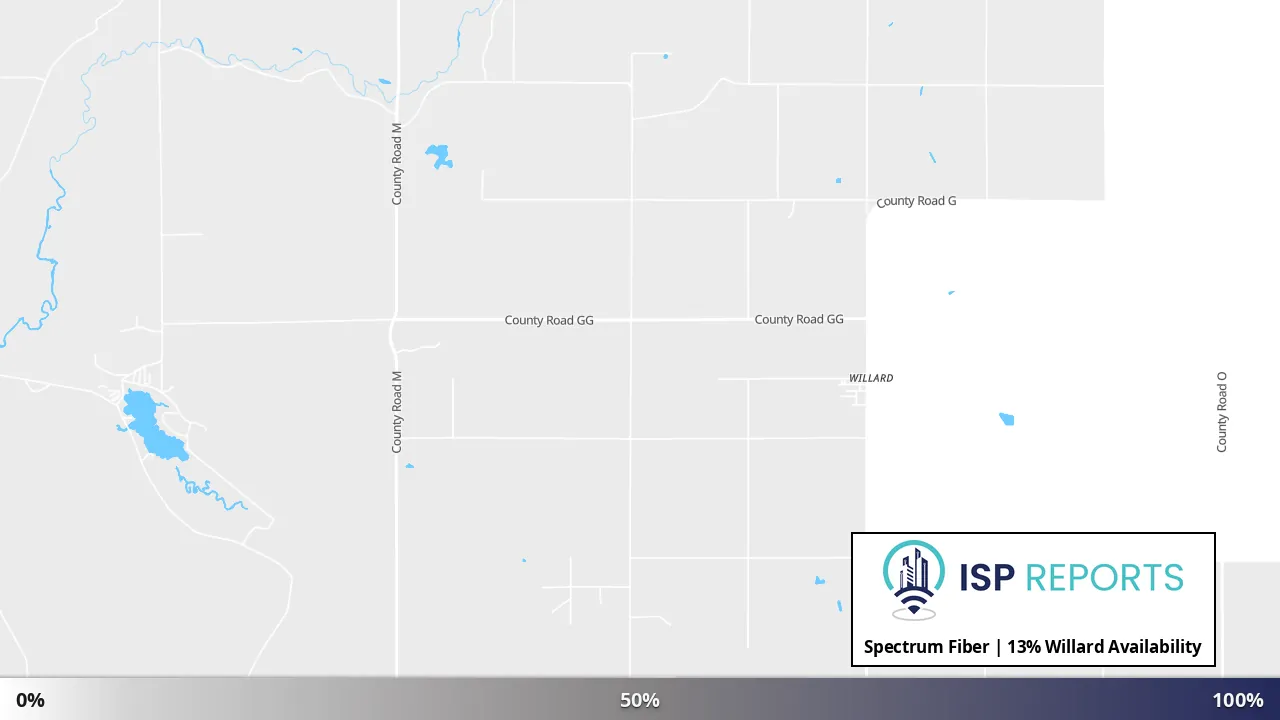 Willard, WI map of internet availability