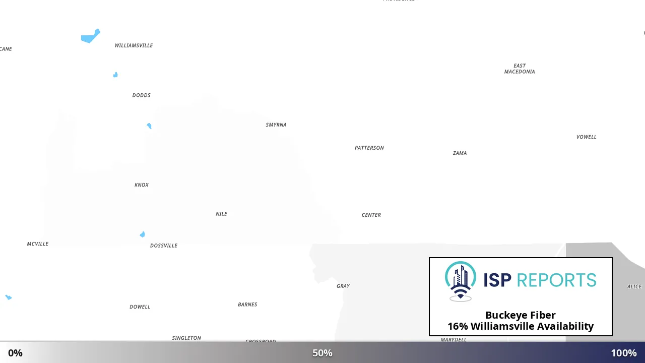 Williamsville, MS map of internet availability