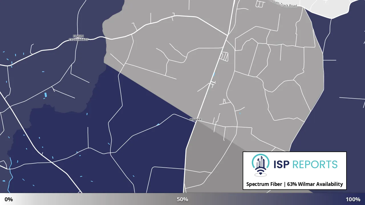 Wilmar, NC map of internet availability