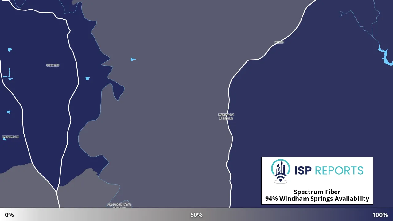 Windham Springs, AL map of internet availability