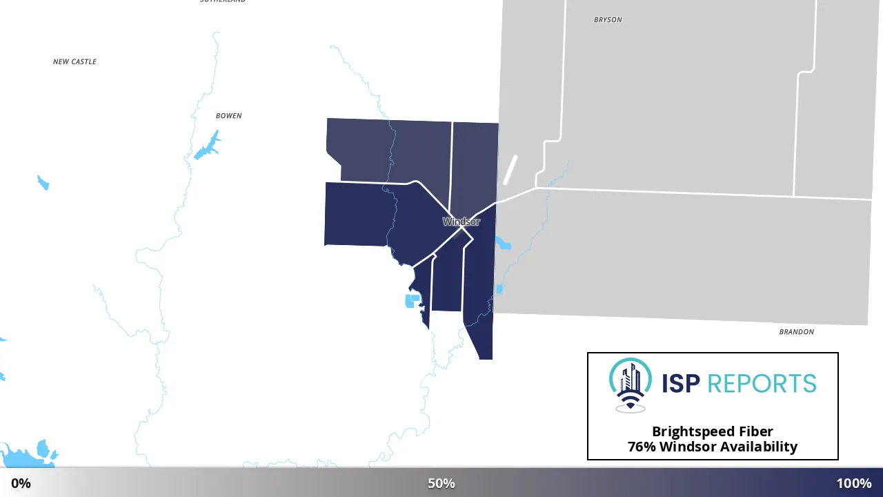 Windsor, MO map of internet availability