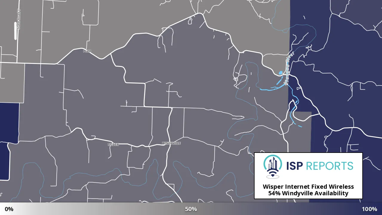 Windyville, MO map of internet availability