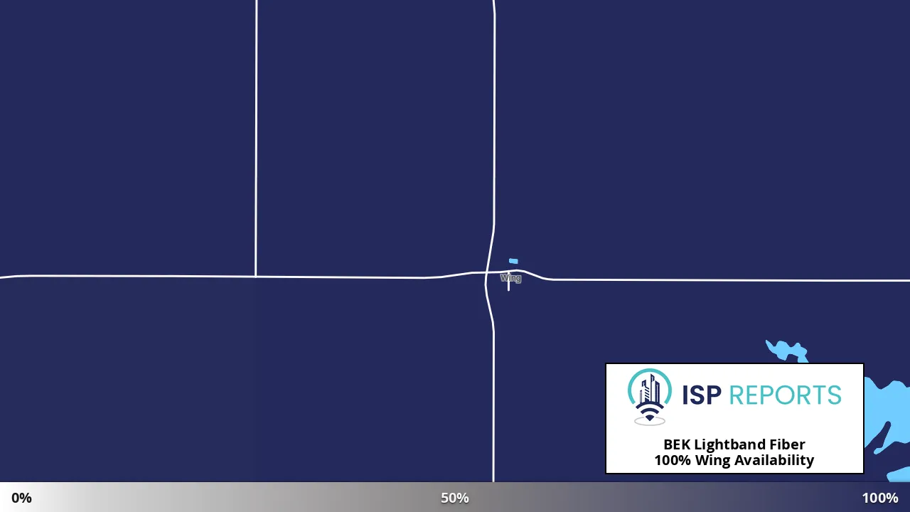 Wing, ND map of internet availability
