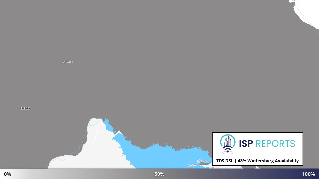 Wintersburg, AZ map of internet availability