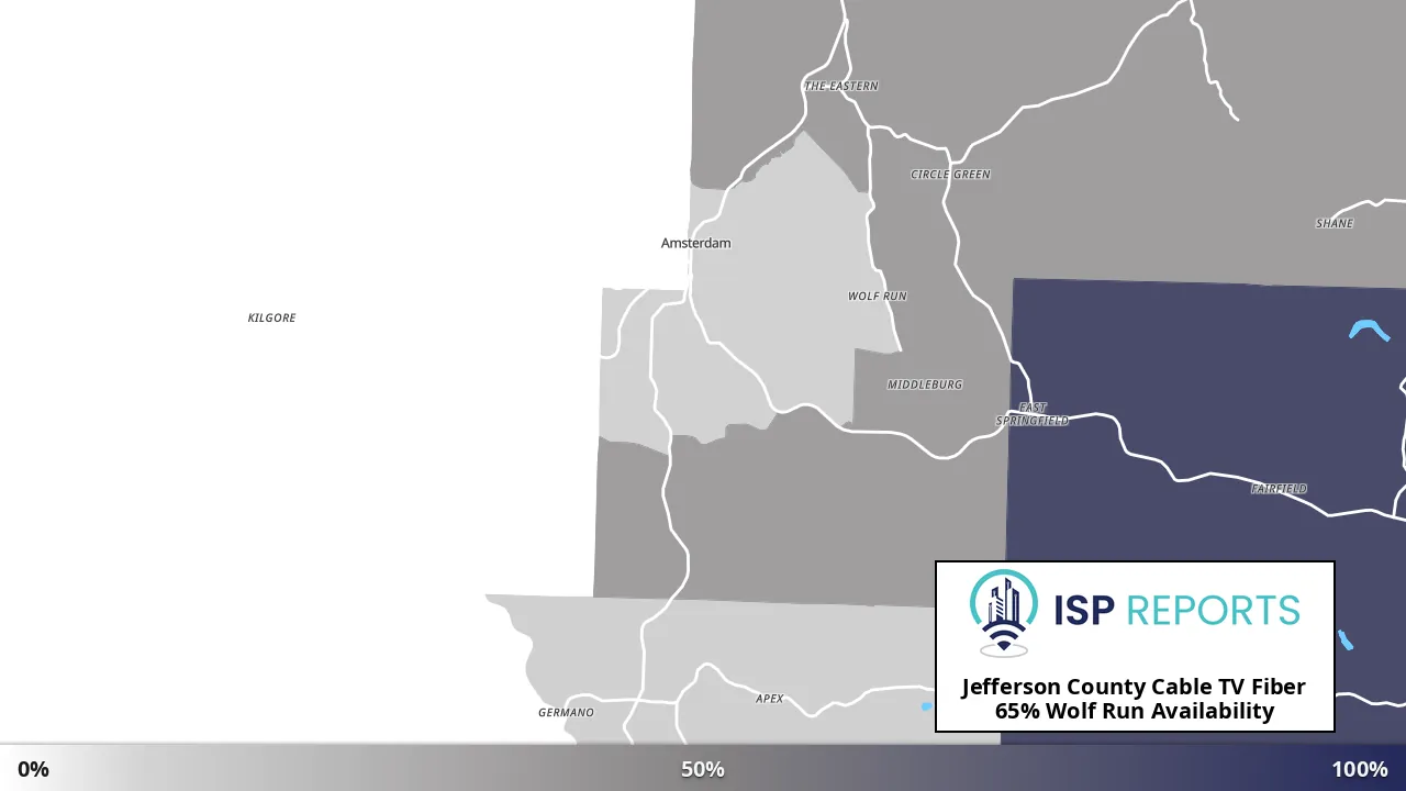Wolf Run, OH map of internet availability