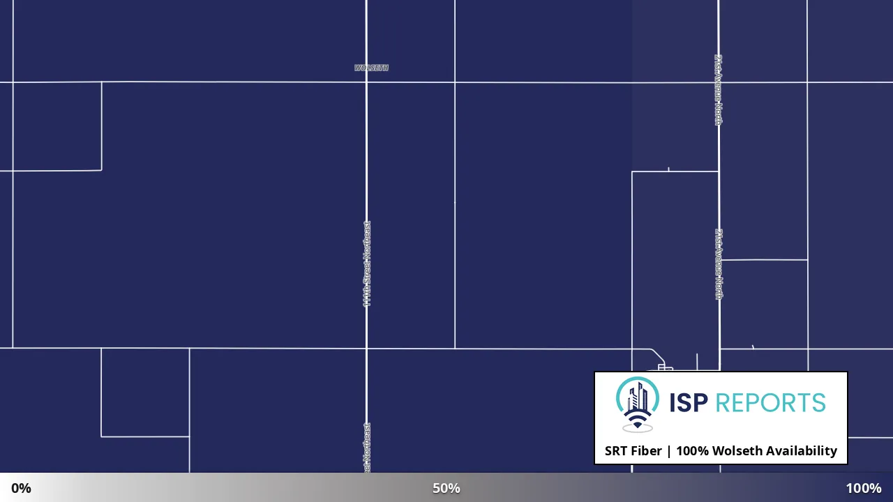Wolseth, ND map of internet availability