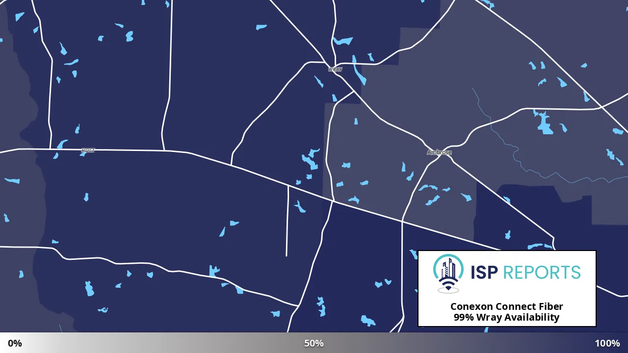 Wray, GA map of internet availability