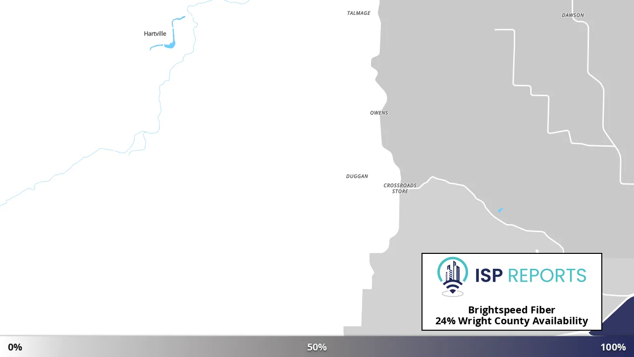 Wright County, MO map of internet availability